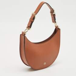 Aigner Brown Leather Delia Hobo