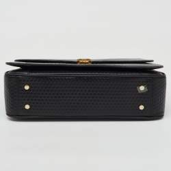 Aigner Black Textured Leather Genoveva Shoulder Bag