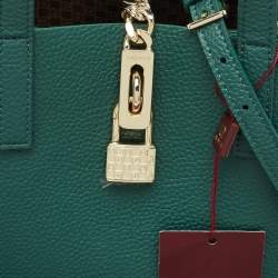 Pre Owned Aigner Forest Green Leather Leonie Hobo