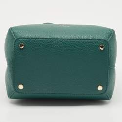 Pre Owned Aigner Forest Green Leather Leonie Hobo