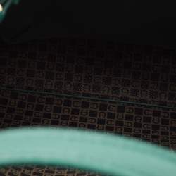 Pre Owned Aigner Forest Green Leather Leonie Hobo