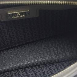 مملوكة مسبقًا حقيبة كتف صغيرة إيغنر كافالو جلد رمادي داكن