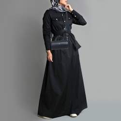 Pre Owned Aigner Isa Small Cosmic Blue Leather Crossbody Bag