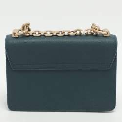 Pre Owned Aigner Leeloo Green Leather Shoulder Bag