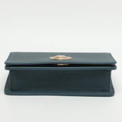 Pre Owned Aigner Leeloo Green Leather Shoulder Bag