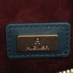 Pre Owned Aigner Leeloo Green Leather Shoulder Bag