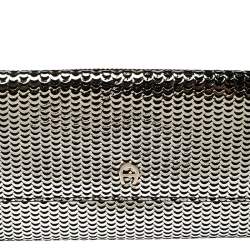 Pre Owned Aigner Metallic Gold Leather Zip Around Wallet