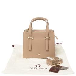 مملوكة مسبقًا Aigner Beige Leather Lana City Tote