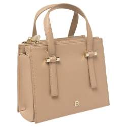 مملوكة مسبقًا Aigner Beige Leather Lana City Tote
