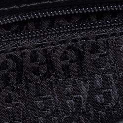 Pre Owned حقيبة كروس آيغنر سافونا جلد أسود بقلاب