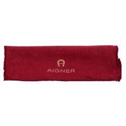 Pre Owned Aigner Taupe Leather and Patent Leather Cavallina Tassel Zip Around Wallet
