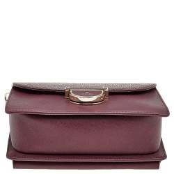 Pre Owned Aigner Burgundy Leather Cosima Shoulder Bag