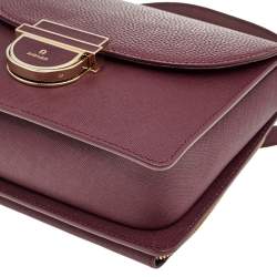 Pre Owned Aigner Burgundy Leather Cosima Shoulder Bag