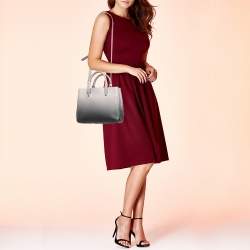 Pre Owned Aigner Beige/Black Ombre Leather Ivy Tote
