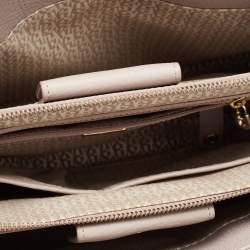 Pre Owned Aigner Beige/Black Ombre Leather Ivy Tote