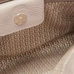 Pre Owned Aigner Beige/Black Ombre Leather Ivy Tote