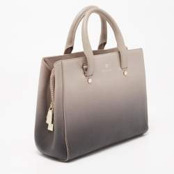 Pre Owned Aigner Beige/Black Ombre Leather Ivy Tote