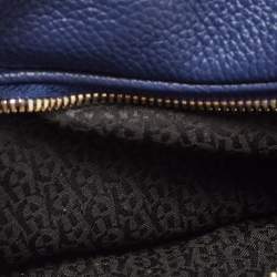 Pre Owned Aigner Blue Leather Small Serena Belt Bag