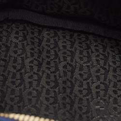 Pre Owned Aigner Blue Leather Small Serena Belt Bag