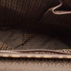 Aigner Brown Signature Coated Canvas Genoveva Top Handle Bag