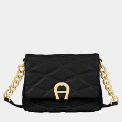 Aigner Black shaking gold Maggie Crossbody bag Black