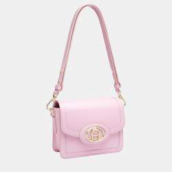 Aigner Soft Pink shiny light gold Metal Luisa Crossbody Bag Soft Pink