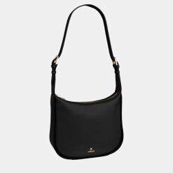 Aigner Black shiny light gold Metal Ivy Hobo Bag Black