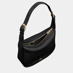 Aigner Black shiny light gold Metal Ivy Hobo Bag Black
