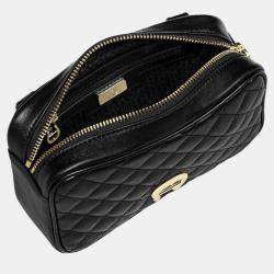 Aigner Black shiny light gold Metal Garda Black Belt Bag