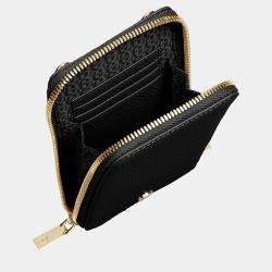 Pre Owned Aigner Black shiny light gold Metal Fashion Black Pouch