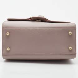 Aigner Lilac Leather Jada Top Handle Bag