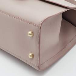 Aigner Lilac Leather Jada Top Handle Bag