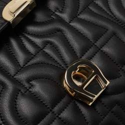 Aigner Black Signature Leather Genoveva Top Handle Bag