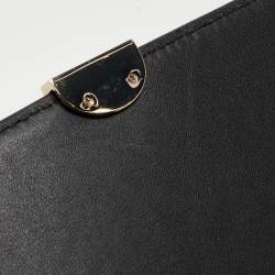 Aigner Black Signature Leather Genoveva Top Handle Bag