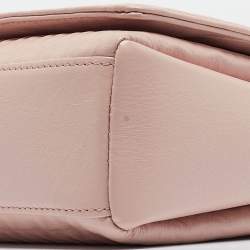 Aigner Pink Leather Flap Crossbody Bag