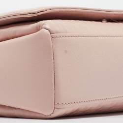 Aigner Pink Leather Flap Crossbody Bag