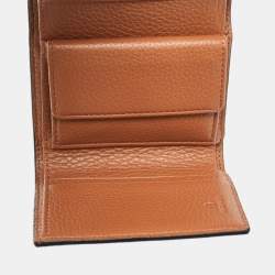 Aigner Brown Signature Coated Canvas Trifold Wallet