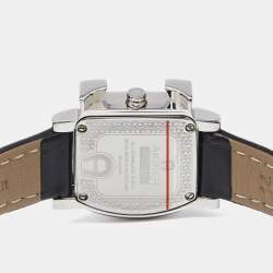 Aigner White Mother of Pearl Stainless Steel Leather Genua Due A31000 Women's Wristwatch 26 mm
