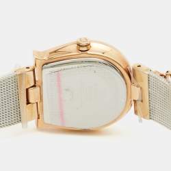 مملوكة مسبقًا Aigner Mother of Pearl Two Tone Stainless Steel Cremona A115200 Women's Wristwatch 28 mm