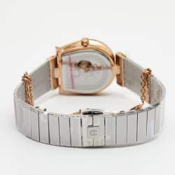 Pre Owned Aigner Mother of Pearl Two Tone Stainless Steel Cremona A115200 Women's Wristwatch 28 mm