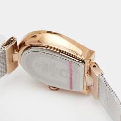 Pre Owned Aigner Mother of Pearl Two Tone Stainless Steel Cremona A115200 Women's Wristwatch 28 mm