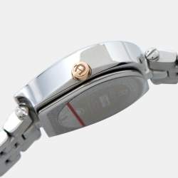 Pre Owned Aigner Burgundy Mother of Pearl Two Tone Stainless Steel Perugina LG21513 Women's Wristwatch 26 mm