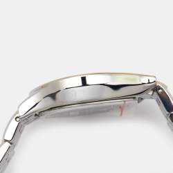 Pre Owned Aigner Green Two Tone Stainless Steel Vittoria ARWLG2100105 Women's Wristwatch 30 mm 