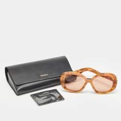 Max Mara Brown Edna Oversized Sunglasses