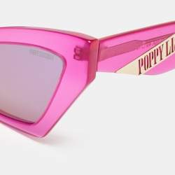 Poppy Lissiman Fuchsia/Black Diavolina Cat Eye Sunglasses