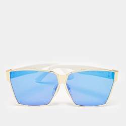 Irresistor Kubrik White/Multicolor Mirror Irresistor Square Sunglasses