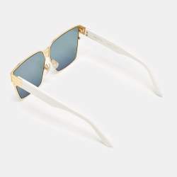 Irresistor Kubrik White/Multicolor Mirror Irresistor Square Sunglasses