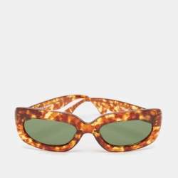 George Keburia Brown Tortoise GKS20 Rectangle Sunglasses