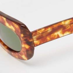 George Keburia Brown Tortoise GKS20 Rectangle Sunglasses