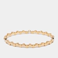 Aigner Crystal Logo Gold Tone Bracelet Earring and Necklace Set